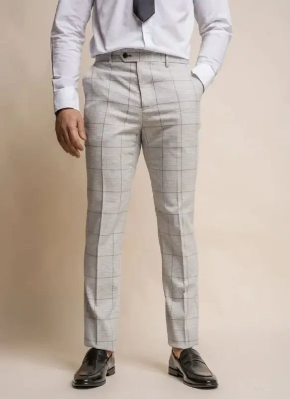 Cavani - Byxor Check Radika Grey