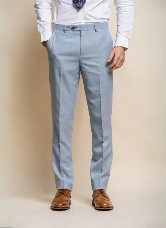 Cavani - Byxor Miami Himmelblå Slim Fit