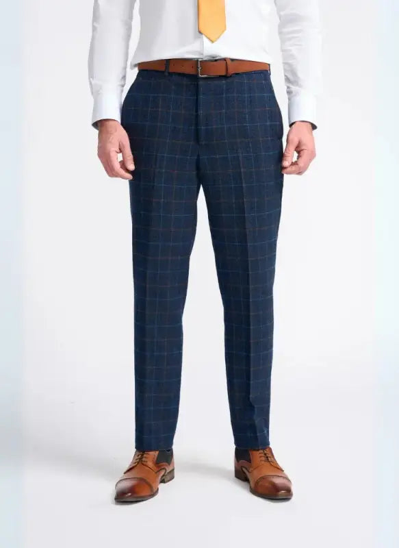Cavani - Byxor Tweed Cody Blå