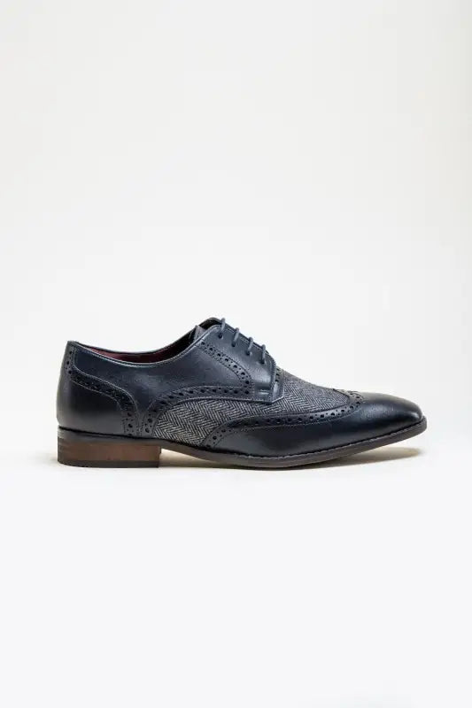 Cavani Faro Tweed Skor - Navy