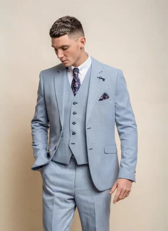 Cavani - Kavaj Miami Himmel Slim Fit