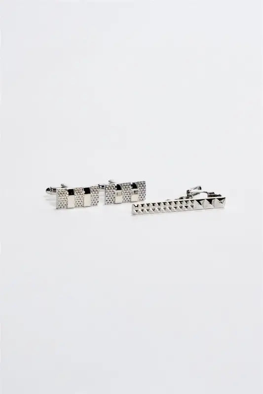 Cavani Manschettknappar - Nitar Silver