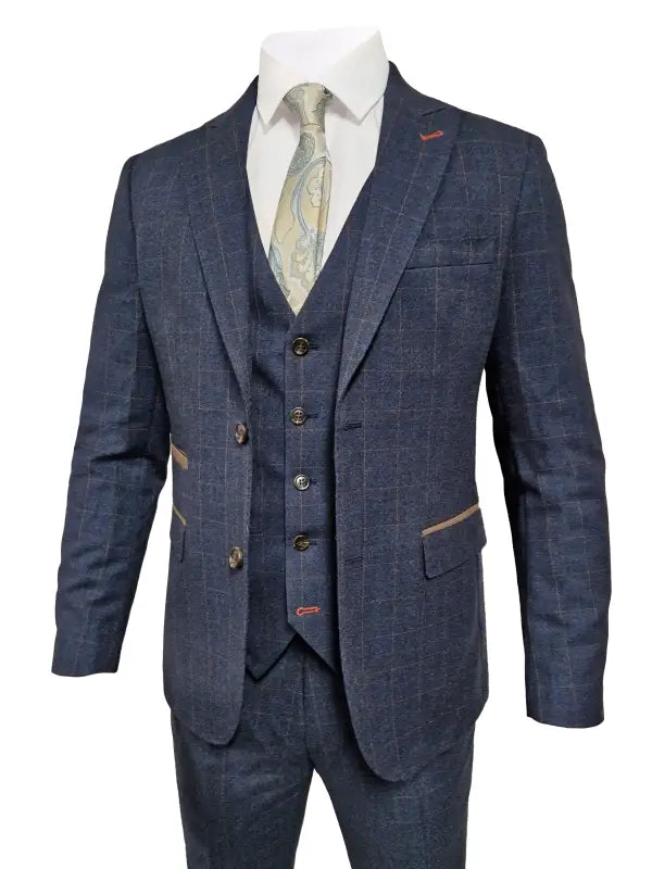 TAVERNY Admiral - Herrkostym Navy Check