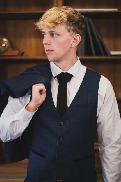 CASTLESON – Väst Corporal Check Navy