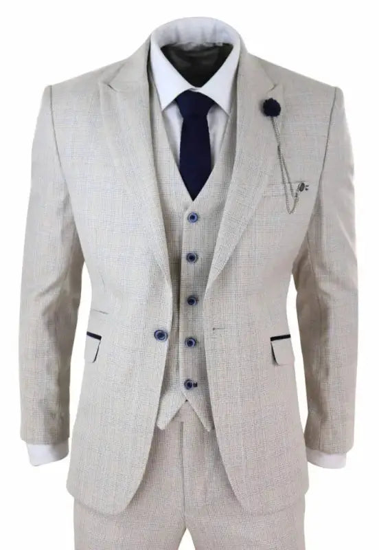 Herrkostym beige - Cavani Caridi