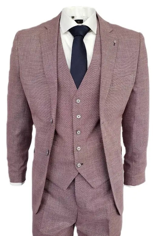 Trippel kostym Cavani lila slim fit