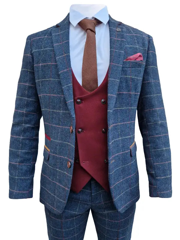 3-delat herrkostym Tweed Eton - Mix & Match - driedelig pak