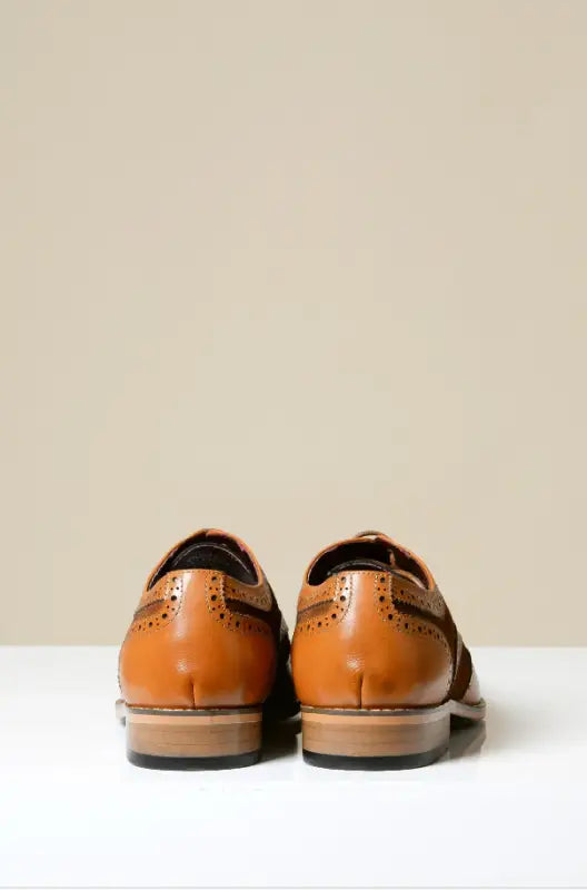 Bruna läderskor Marc Darcy Bradley - Wingtip brogue