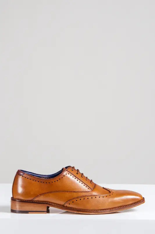 Bruna läderskor Marc Darcy Carson Wingtip brogue - schoenen