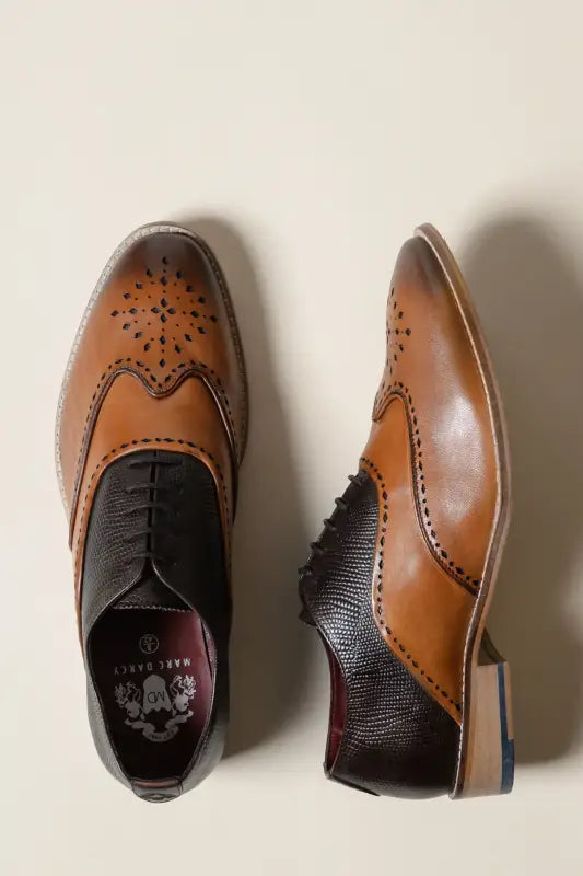 Bruna läderskor Marc Darcy Ryan - Wingtip brogue - schoenen