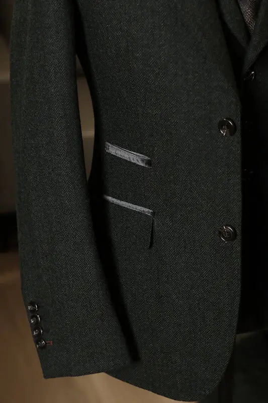 CASTLESON Chief – Herrkostym Olivgrön Tweed Mix & Match