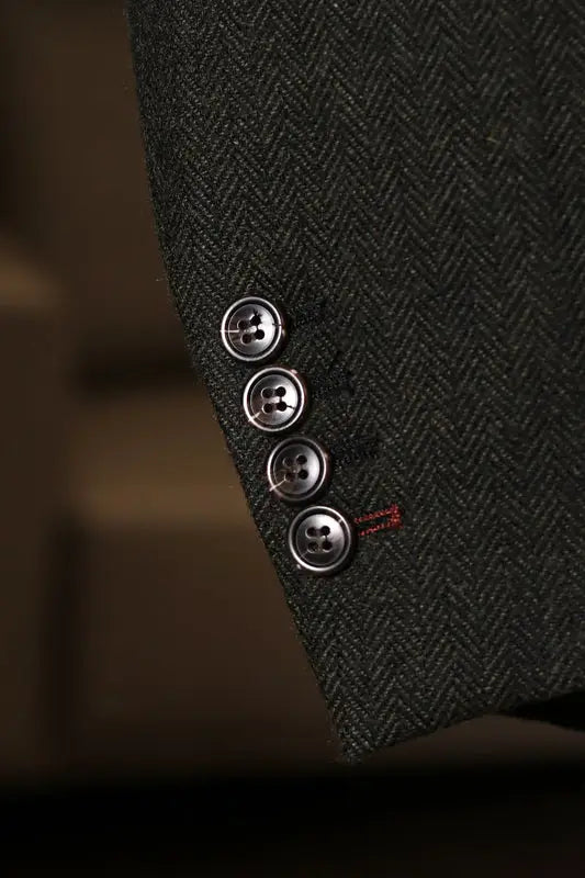 CASTLESON Chief – Herrkostym Olivgrön Tweed Mix & Match