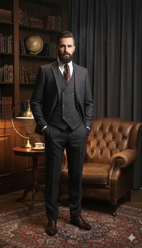 CASTLESON Phantom – Tredelad Kostym För Herrar Grå Mix &