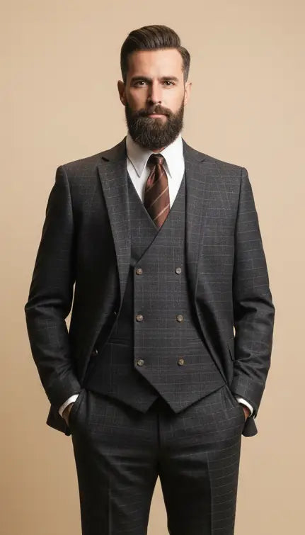 CASTLESON Phantom – Tredelad Kostym För Herrar Grå Mix &