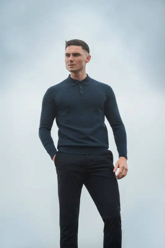 Cavani Boom Black – Pikétröja för herr - pullover