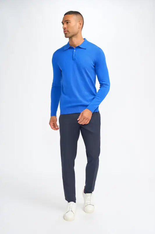 Cavani Boom Navy – Pikétröja för herr - pullover