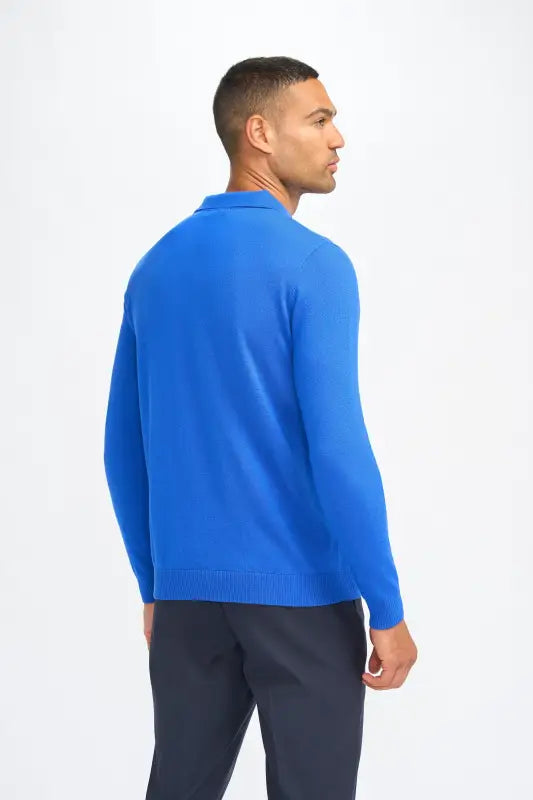 Cavani Boom Navy – Pikétröja för herr - pullover