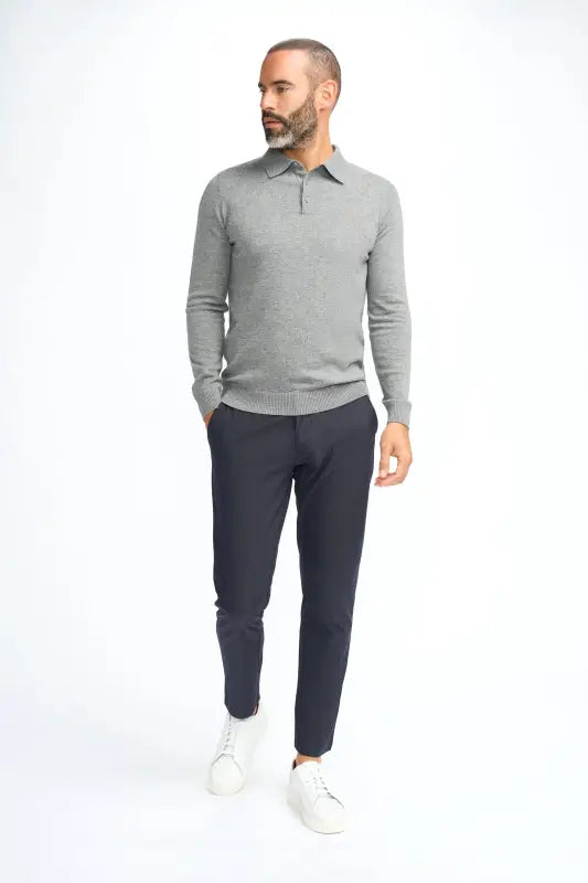 Cavani Boom Navy – Pikétröja för herr - pullover