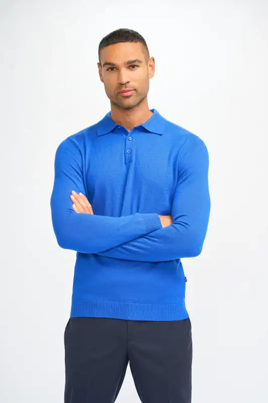 Cavani Boom Navy – Pikétröja för herr - pullover