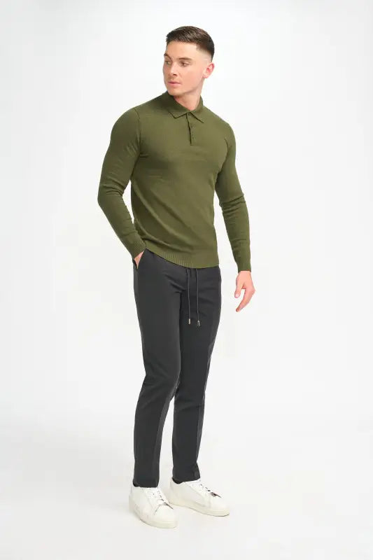 Cavani Boom Navy – Pikétröja för herr - pullover