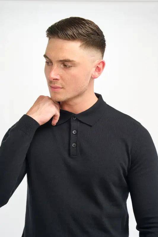 Cavani Boom Navy – Pikétröja för herr - pullover