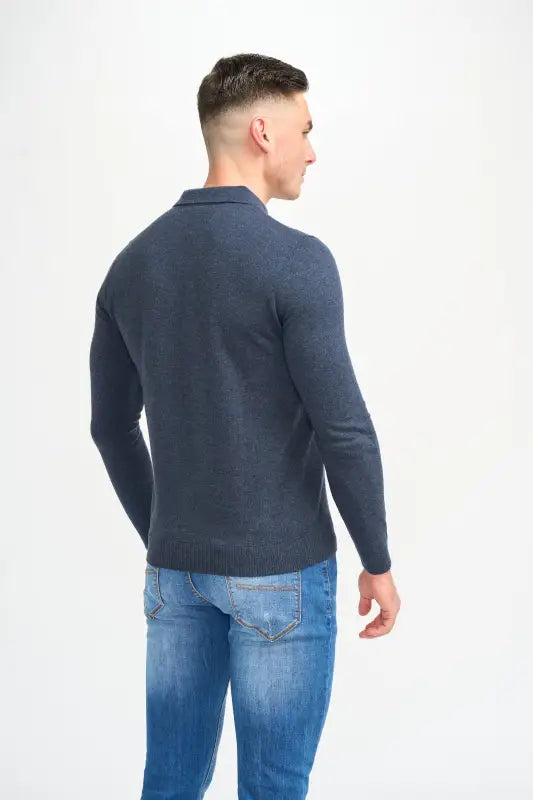 Cavani Boom Navy – Pikétröja för herr - pullover