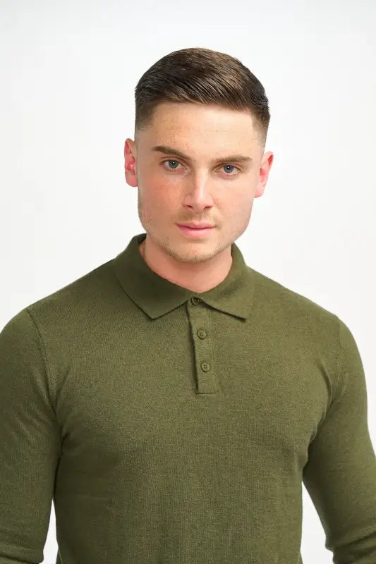 Cavani Boom Olive – Pikétröja för herr - pullover