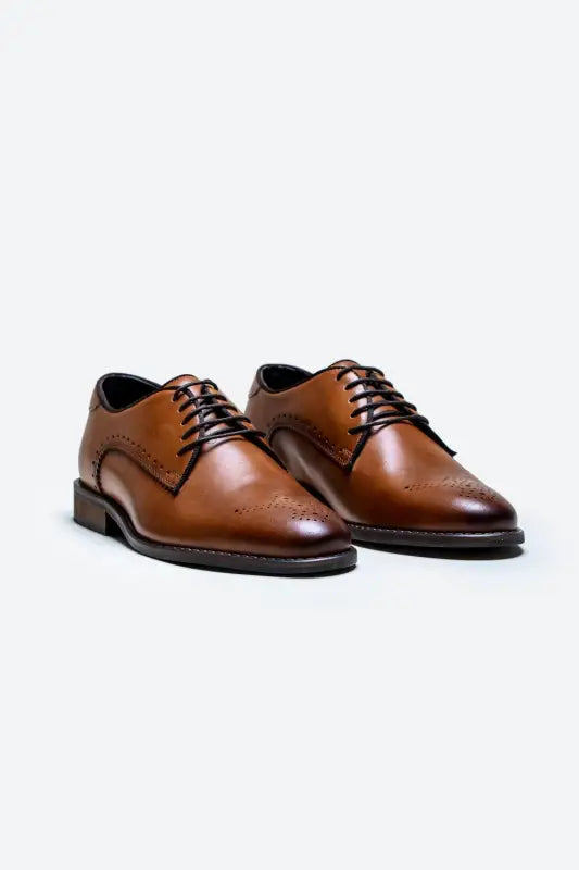 Cavani Madrid Skor Tan - Wingtip Brogue - schoenen