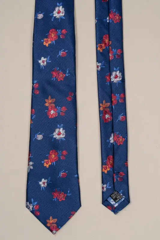 Cavani - Navy - Floral Red Slips set - gentleman set