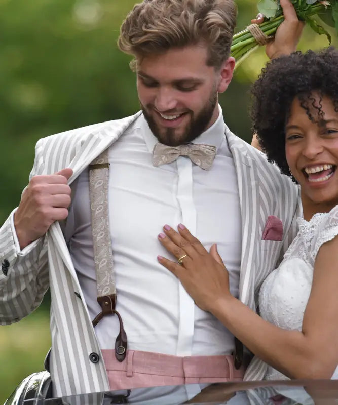 Hängslen Classic Luxe Paisley Partito mullvad - Bretels