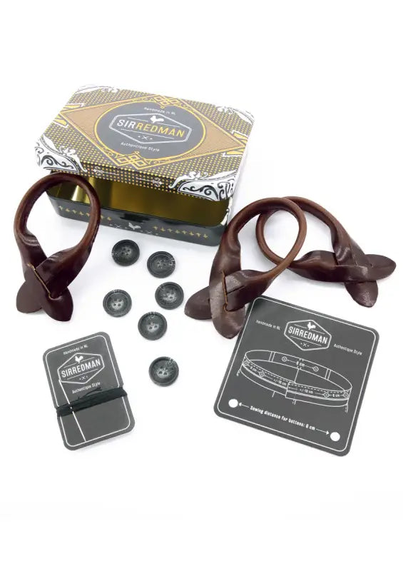 Hängslen Classic Luxe Sturdy Stitch mörk - Bretels