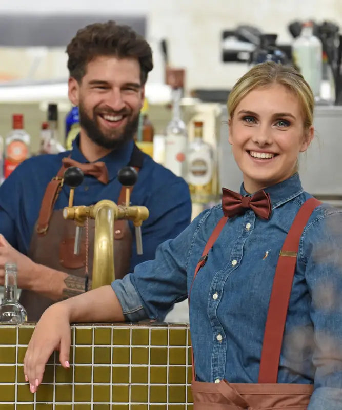 Hängslen Gentleman’s rostfärgad resår - Bretels