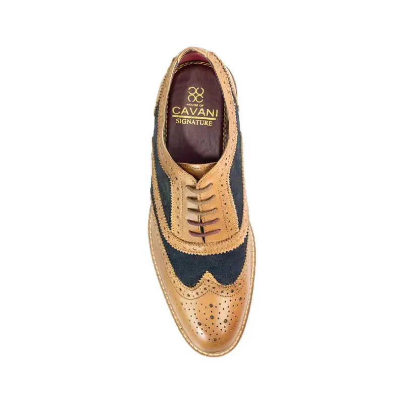 Kostymskor | Cavani Ellington navy tan - schoenen