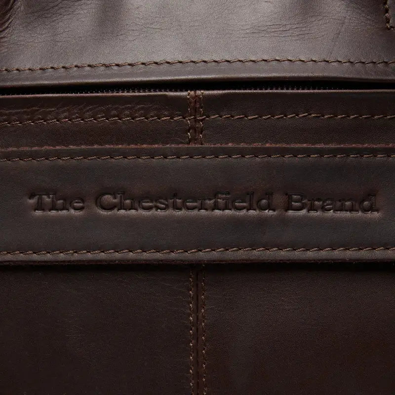 Läderlaptopväska - The Chesterfield Brand Ryan Brun