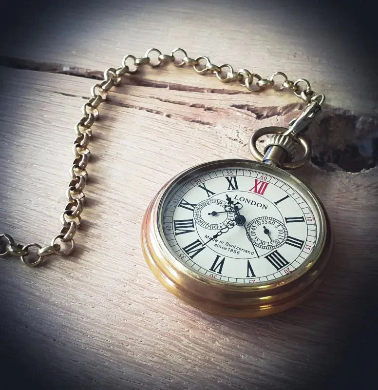 LONDON Fickur - Vintage Brons - pocketwatch