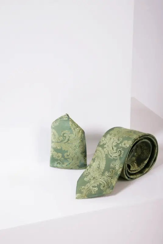 Marc Darcy Gentlemens set Green Paisley slips &