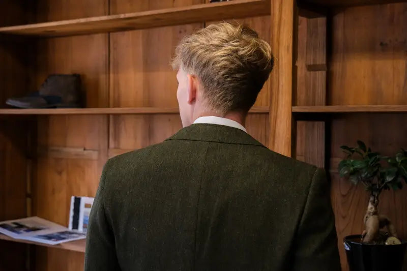 CASTLESON – Kavaj Chief Olive Tweed - Colbert