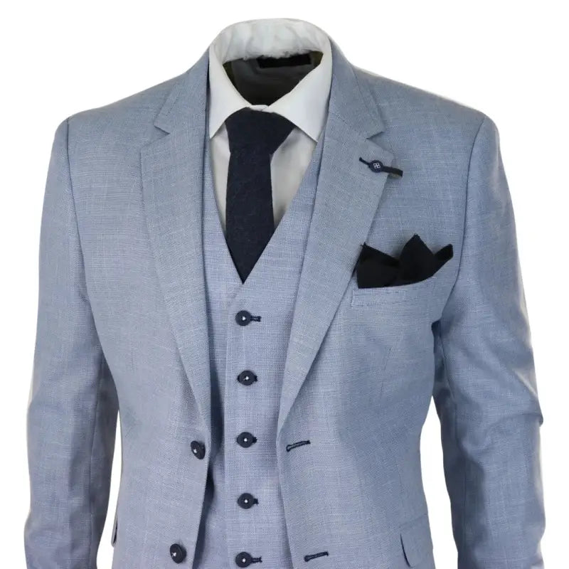 Tredelad kostym Cavani Miami Sky slim fit suit - driedelig