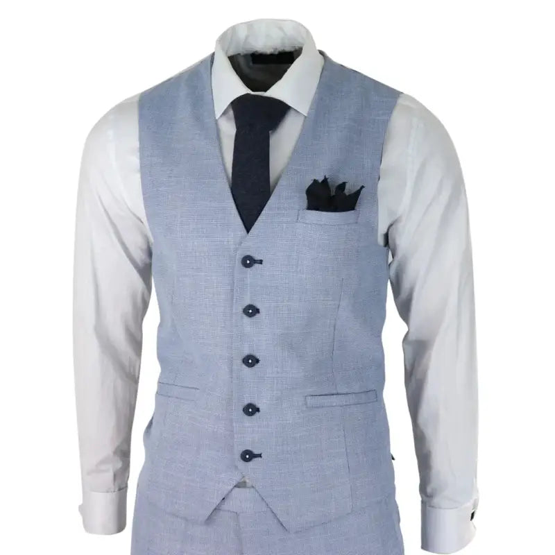 Tredelad kostym Cavani Miami Sky slim fit suit - driedelig