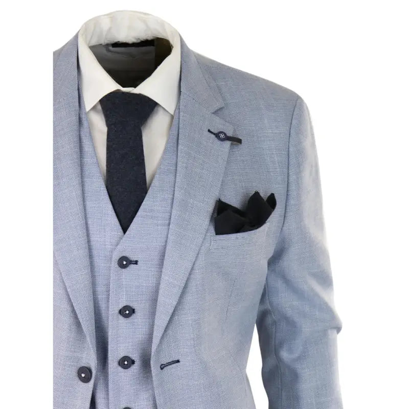 Tredelad kostym Cavani Miami Sky slim fit suit - driedelig