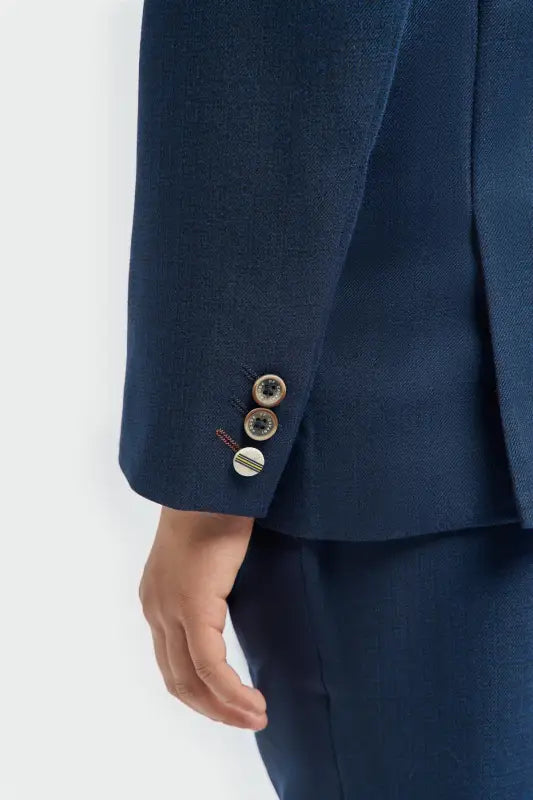 Tredelad kostym för barn – Tropez Marinblå - Barnkostym