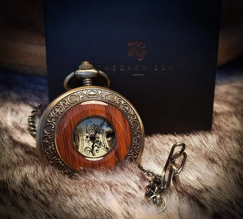 Fickur Woodstyle - Trä-design - pocketwatch