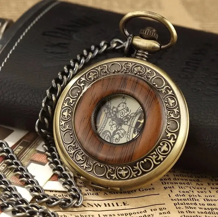 Fickur Woodstyle - Trä-design - pocketwatch