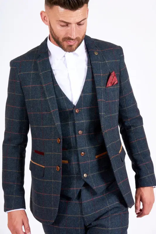 Tredelad kostym tweed Eton - driedelig pak